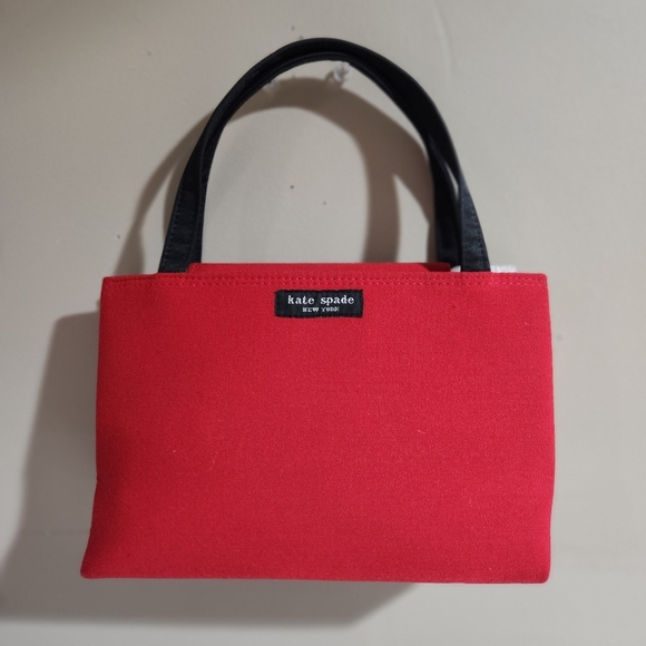 Kate Spade Mini Red Fabric Purse - Picture 1 of 5
